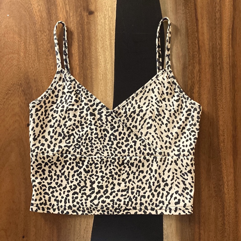 cheetah print crop top